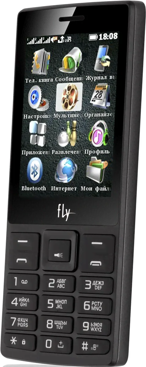 Fly Мобильный телефон Fly TS112, черный