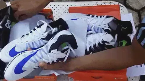 Sepatu Spikes Nike Zoom Ja Fly 2 White Racer Blue Black 705373 100Unboxing