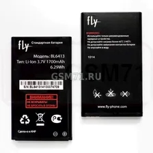 АКБ BL6419, BL6413 - Fly DS116, DS116+, FF243 - 1700mAh Original