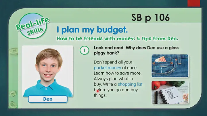 Fly high 3 Real life skills I plan my budget SB 106  107
