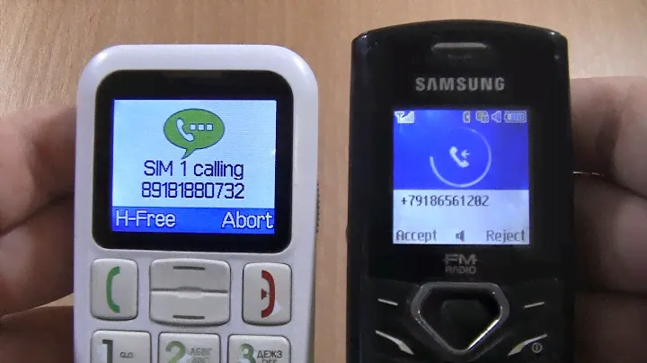 Incoming call & Outgoing call at the Same Time  Fly Ezzy 5 White +Samsung 1175T