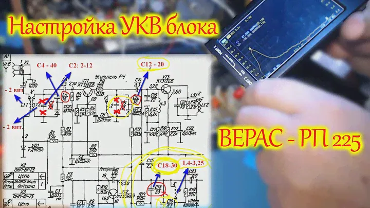 Схема перестройки Блока УКВ Верас-РП225 и проверка настройки NanoVNA-F V2